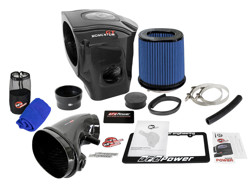 aFe Momentum Black Series Carbon Fiber Pro 5R Air Intake System 11-19 Dodge Charger SRT8 6.4L - 58-10003R
