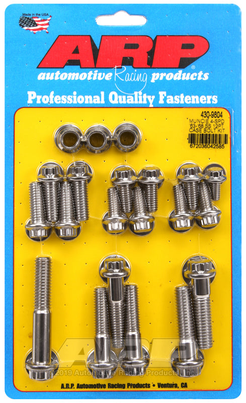 ARP Muncie 4-spd &#39;63-&#39;68 SS 12pt trans case bolt kit - 430-9804