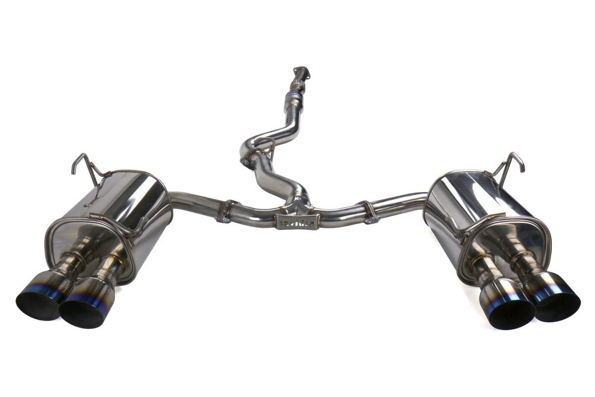 Invidia 15+ Subaru STI 4Dr Q300 Single Layer Titanium Burnt Quad Tip Cat-Back Exhaust