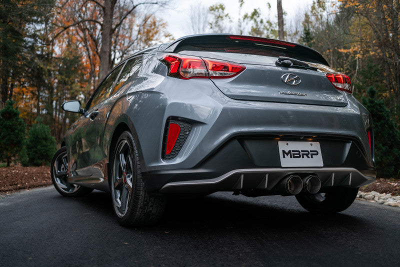 MBRP 2019+ Hyundai Veloster Turbo Cat Back - T304 Stainless - Carbon Fiber Tip - S47053CF