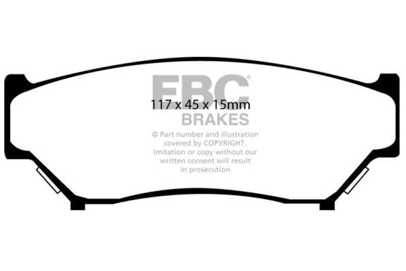 EBC 99-03 Chevrolet Tracker 2.0 Ultimax2 Front Brake Pads - UD807
