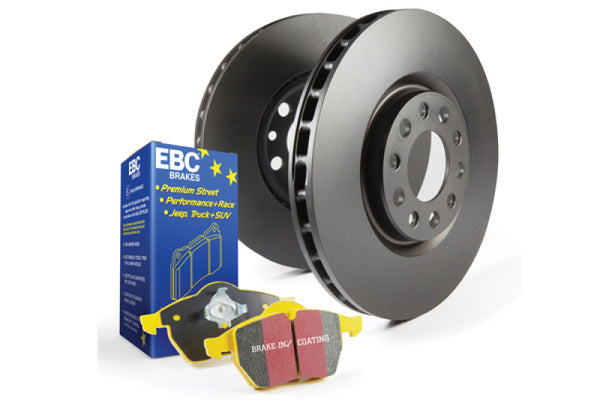 EBC S13 Kits Yellowstuff Pads and RK Rotors - S13KF1021 for 1985-1994 Lotus Esprit - front view