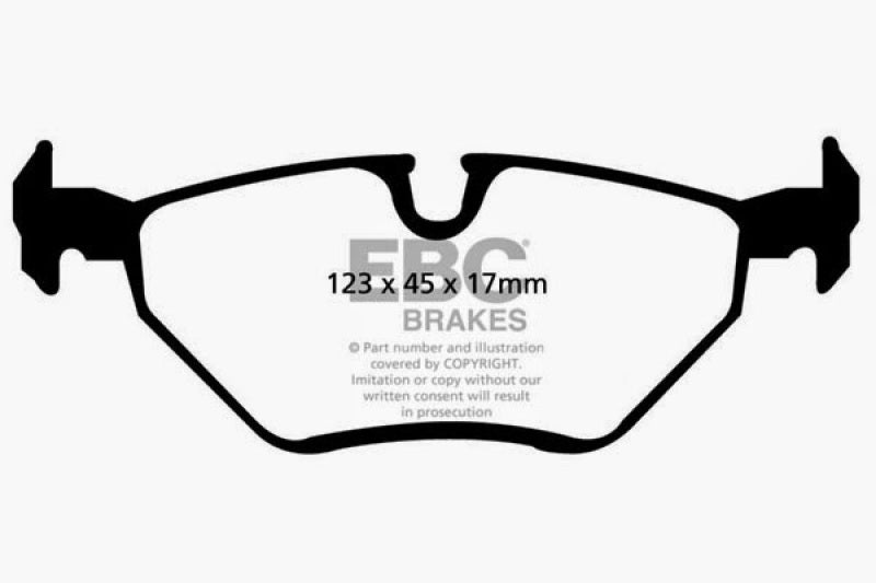 EBC 99-02 BMW Z3 Bluestuff Rear Brake Pads - DP51289NDX