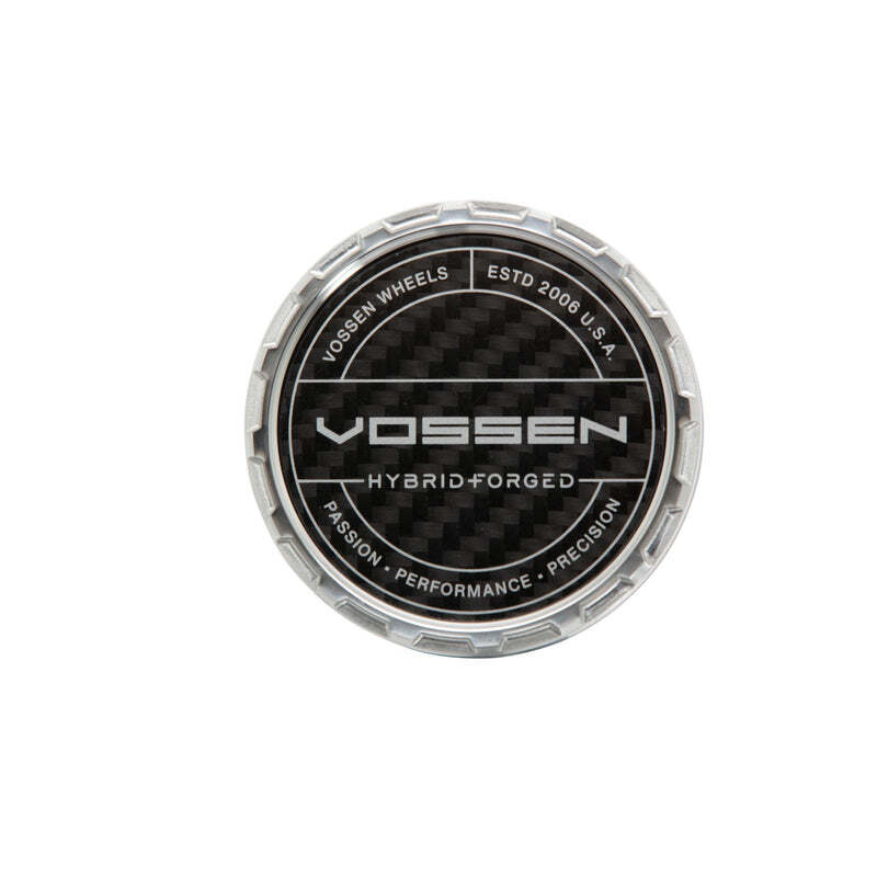 Vossen HF Carbon Billet Sport Cap 2.0 - Large (VHFL) - Transparent Clear - Twill Weave (Gloss) - CAPBSC2-LG-HF-CR-W