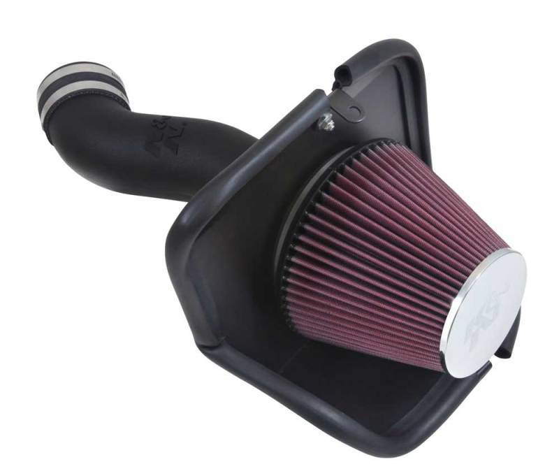 K&N 14-15 Jeep Cherokee V6 3.2L Aircharger Performance Intake Kit - 63-1569 for 2014-2018 Jeep Cherokee - front view