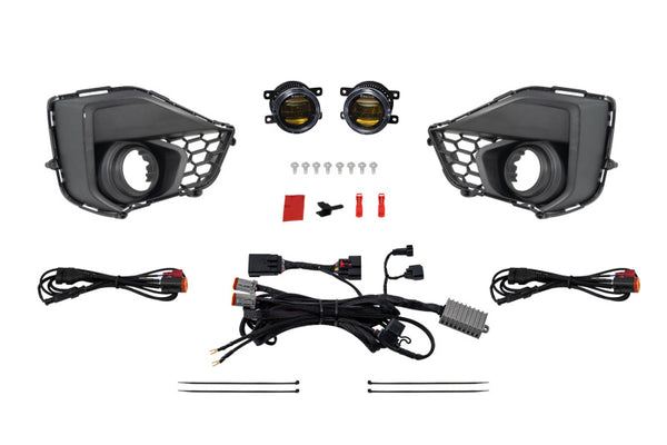 Diode Dynamics 2024 Ford Mustang GT Elite Series Add-On Fog Lamp Kit Yellow - DD7969 for 2024-2026 Ford Mustang - front view