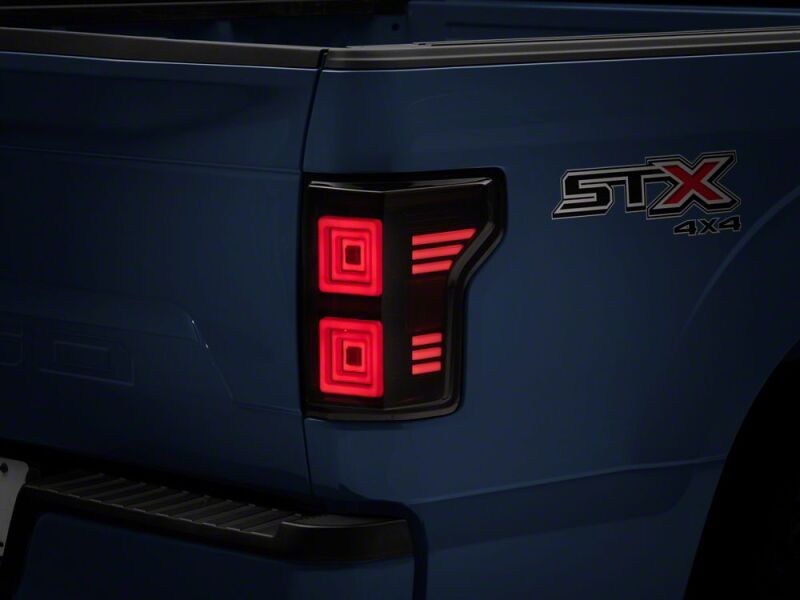 Raxiom 15-20 Ford F-150 Horizon LED Tail Lights- Black Housing- Clear Lens - T577235 - front view
