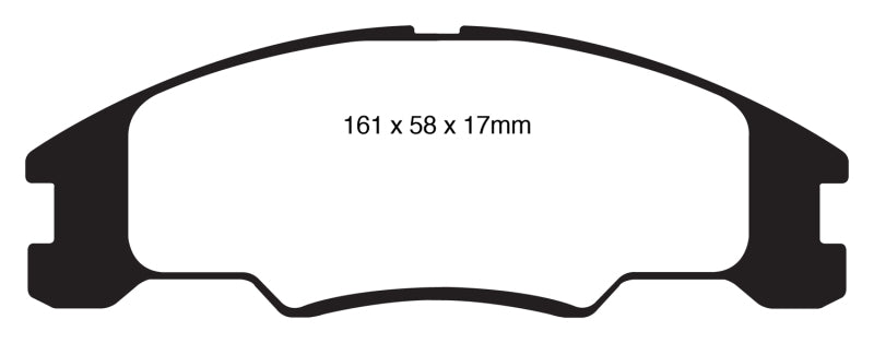 EBC 10-11 Ford Focus 1.6 Greenstuff Front Brake Pads - DP21822