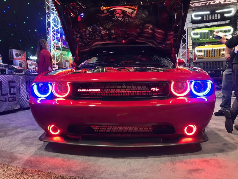 Oracle 0814 Dodge Challenger Dynamic Surface Mount Headlight/Fog Light Halo Kit COMBO  SEE WARRANTY - 1458-332