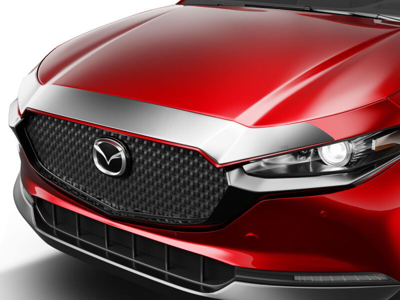 Husky Liners 25-26 MAZDA CX-30 Aeroskin Hood Protector - Chrome - 2892248
