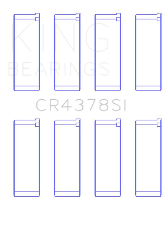 King Engine Bearings Hyundai G4Hc/G4Hg Epsilon/(Size +0.50mm) Connecting Rod Bearing Set - CR4378SI0.5