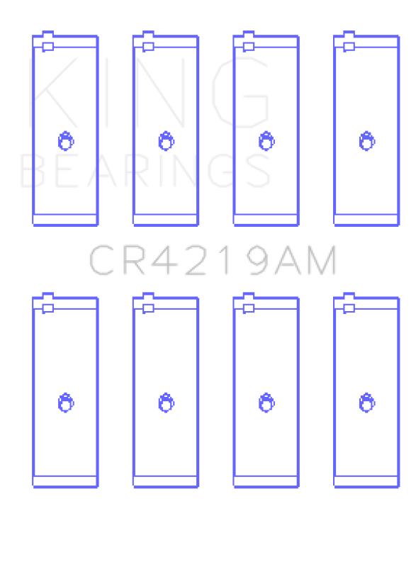 King Engine Bearings Toyota 1Rz (Size +0.50mm) Connecting Rod Bearing Set - CR4219AM0.5