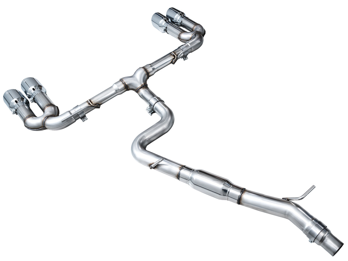AWE 22-24 Audi 8Y S3 Track Edition Exhaust  - Chrome Silver Tips - 3020-42897