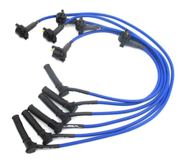 JBA 02-03 Ford Explorer 4.0L SOHC Ignition Wires - Blue - W06769 for 2002-2003 Ford Explorer - front view