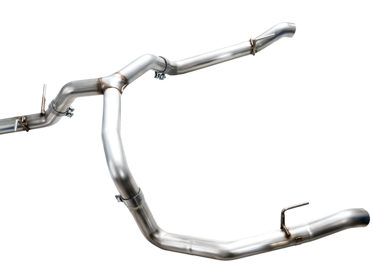 AWE 4th Gen GM 1500 5.3L 0FG Catback Split Rear Exit (w/ Bumper Cutouts) - OE Tips - 3015-31200