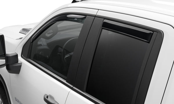 AVS 22+ Toyota Tundra CC/CrewMax In-Channel Ventvisor Front & Rear Window Deflectors 4pc - Smoke - 194888 for 2022-2026 Toyot