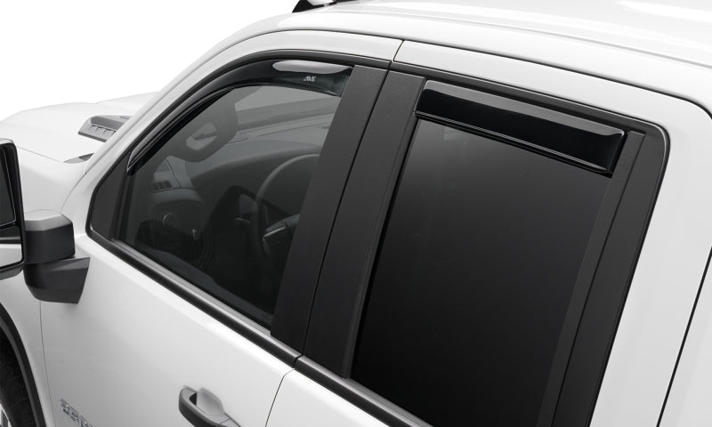 AVS 17-22 Mazda CX-5 In-Channel Ventvisor Front &amp; Rear Window Deflectors 4pc - Smoke - 194702