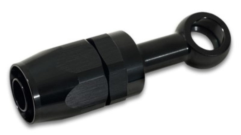 Vibrant -8AN Banjo Hose End Fitting for use with M18 Banjo Bolt - Aluminum Black - 24086