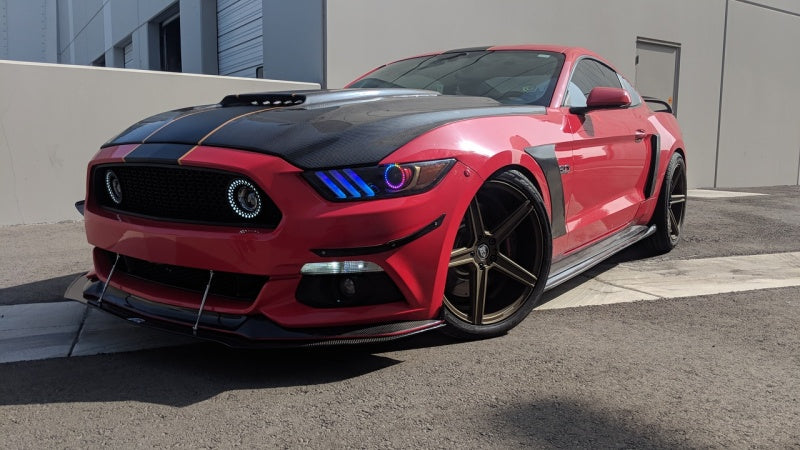Oracle 15-17 Ford Mustang V6/GT/Shelby Dynamic DRL  w/ Halo Kit - ColorSHIFT - Dynamic SEE WARRANTY - 1335-332