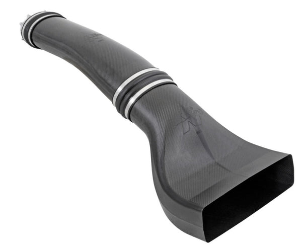 K&N Universal NHRA Pro Stock Custom Racing Carbon Fiber Intake Tubes w/ Billet Throttle Body Adapter - 100-8522 by K&N Engine