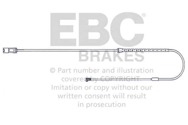 EBC 2010-2014 BMW X5 3.0L Turbo Rear Wear Leads - EFA140 for 2009-2014 BMW X5 - angle view