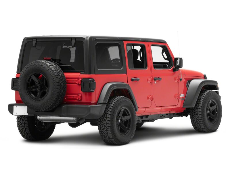 Raxiom 18-26 Jeep Wrangler JL LED Tail Lights- Red Housing- Smoked Lens - J181425 - front view