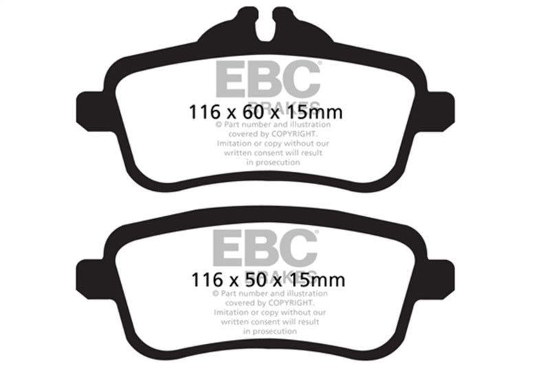 EBC 13-16 Mercedes-Benz GL63 AMG 5.5 Twin Turbo Bluestuff Rear Brake Pads - DP52137NDX