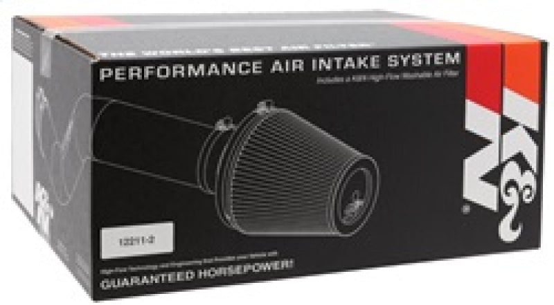 K&N 03-07 Honda Acord V6 Polished Typhoon Short Ram Intake - 69-1207TP for 2003-2007 Honda Accord - detail view
