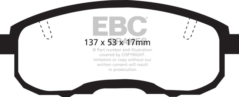 EBC 95-99 Infiniti I30 3.0 Redstuff Front Brake Pads - DP31752C