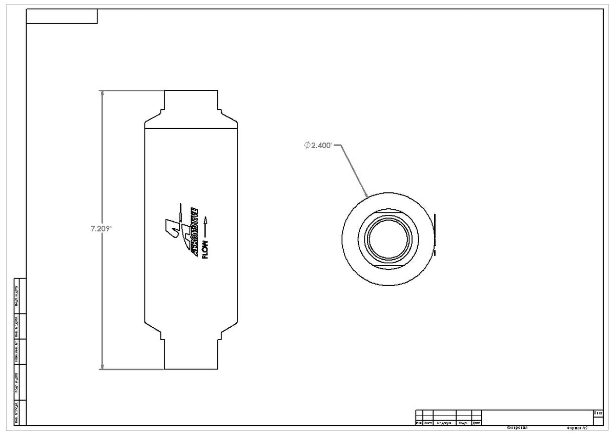 Aeromotive Pro-Series In-Line Fuel Filter - AN-12 - 100 Micron SS Element - 12302