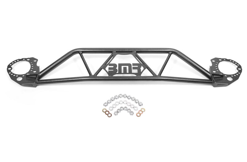 BMR 15-20 Ford Mustang Front Twin Tube Design Strut Tower Brace - Black Hammertone - STB760H for 2015-2020 Ford Mustang