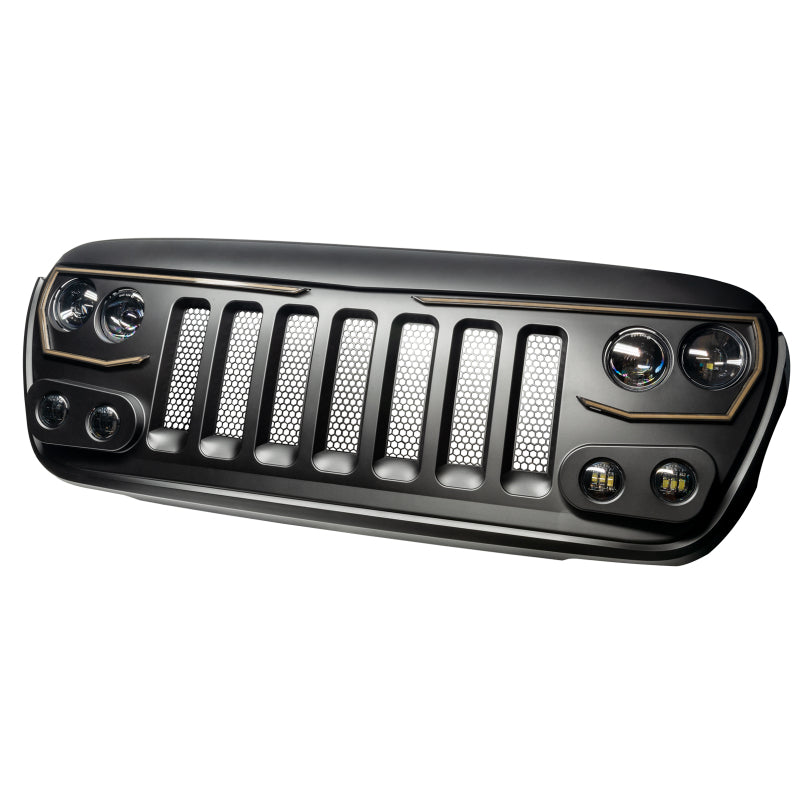 Oracle VECTOR Series Full LED Grille - Jeep Wrangler JL/JT - NA SEE WARRANTY - 5837-PRO
