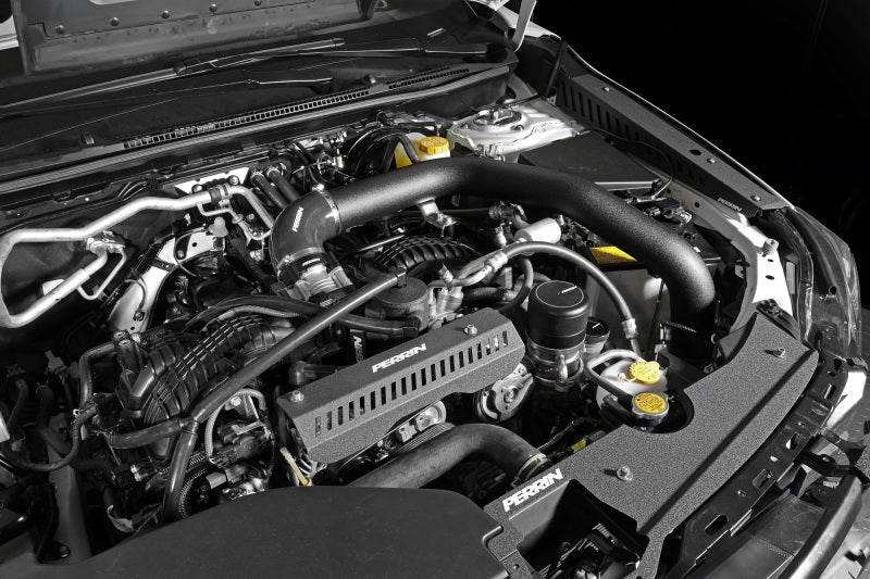 Perrin 22-23 Subaru WRX Front Mount Intercooler Kit (Black Tubes &amp; Black Core) - PSP-ITR-441BK/BK