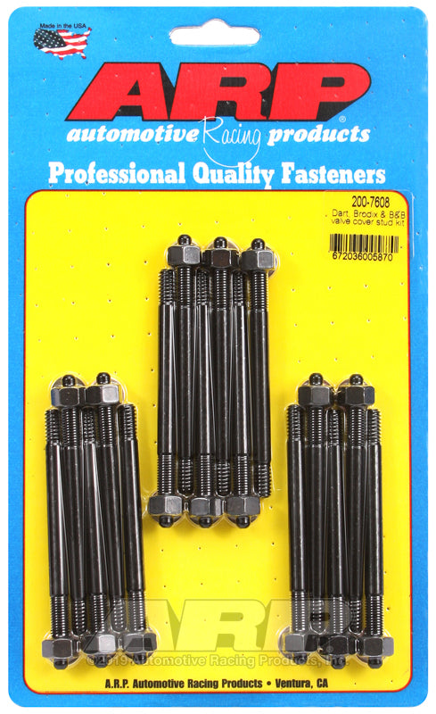 ARP Dart Brodix &amp; B&amp;B valve cover stud kit - 200-7608