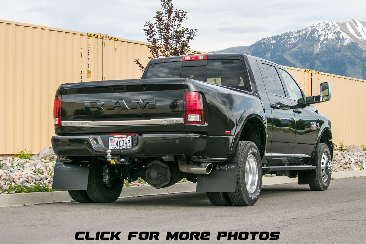 2017 Ram 3500HD featuring Rokblokz Step Back flaps in original size
