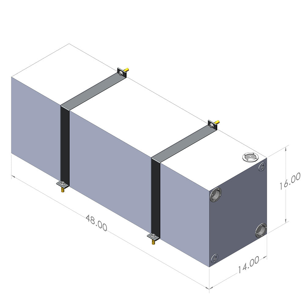 S&amp;B 24 Gallon Wheel Well Water Tank (Both Sides) - 10-3005