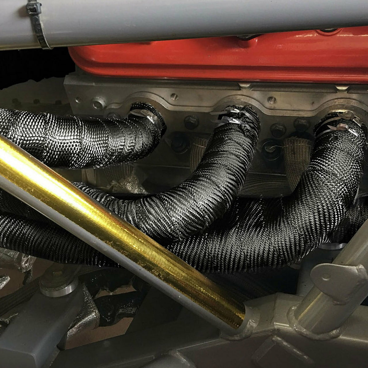 DEI Exhaust Wrap 2in x 25ft - Titanium - Black - 10004 by DEI - front view
