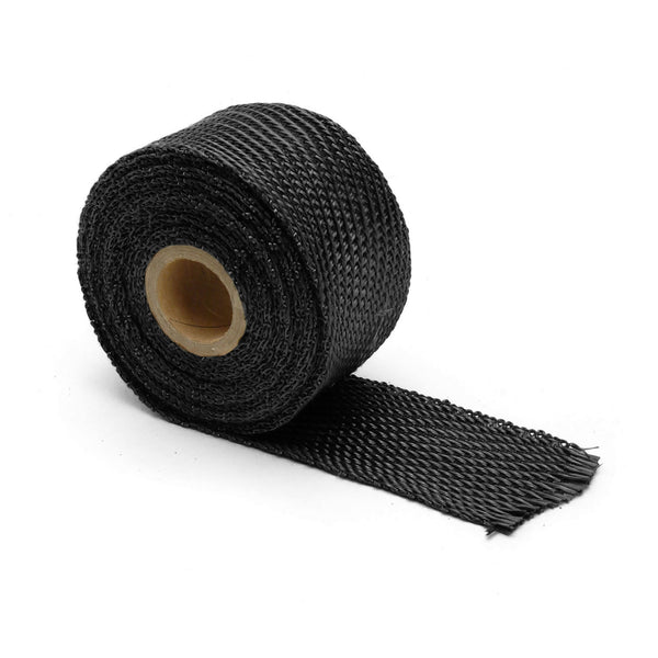 DEI Exhaust Wrap 2in x 15ft - Titanium - Black - 10005 by DEI - front view