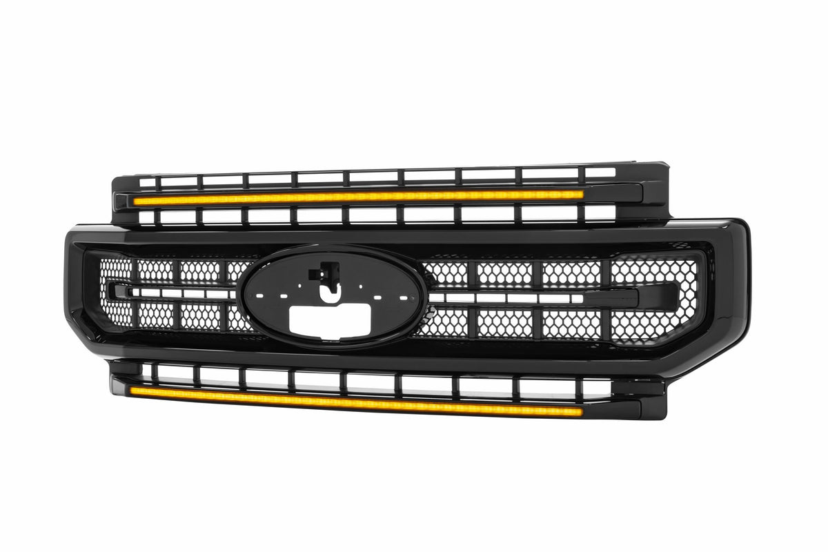 Morimoto - XBG LED Grille: Ford Super Duty (20-22) (Gloss Black / Amber DRL) - XBG11