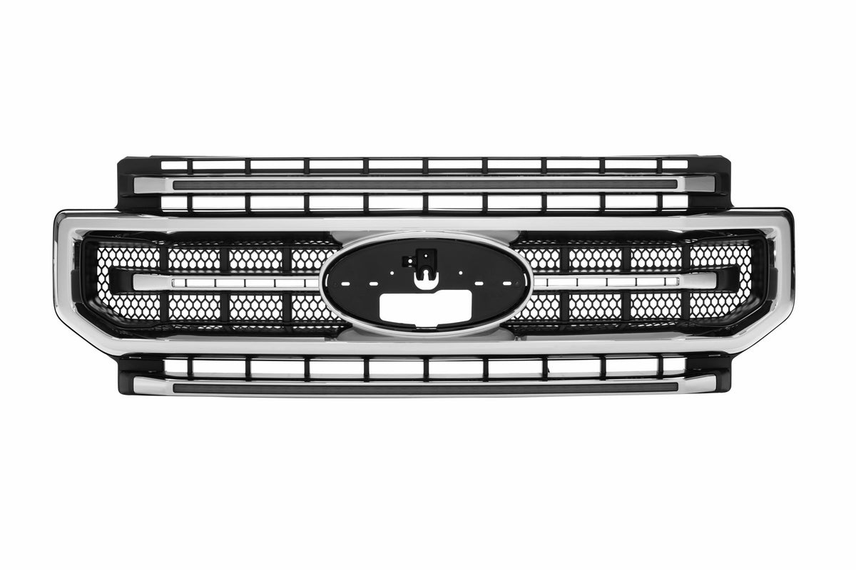 Morimoto - XBG LED Grille: Ford Super Duty (20-22) (Chrome Finish / White DRL) - XBG12
