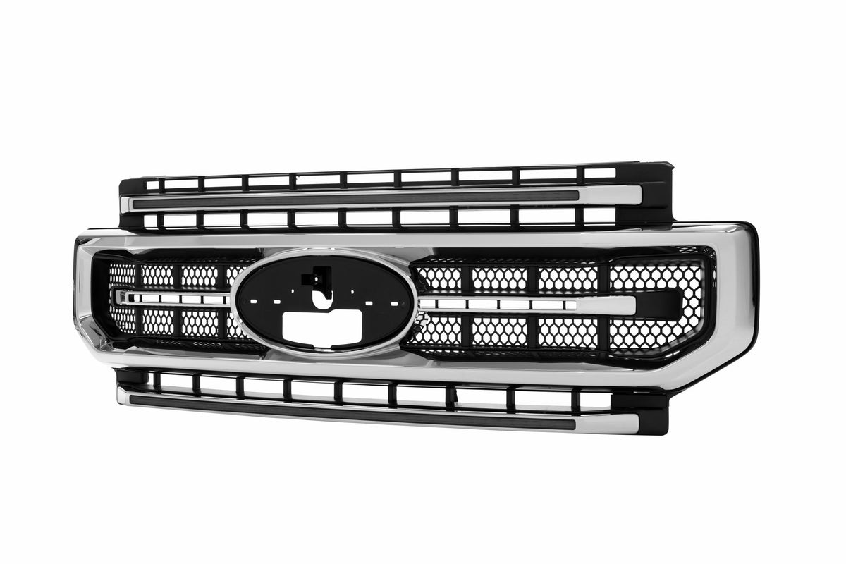 Morimoto - XBG LED Grille: Ford Super Duty (20-22) (Chrome Finish / White DRL) - XBG12