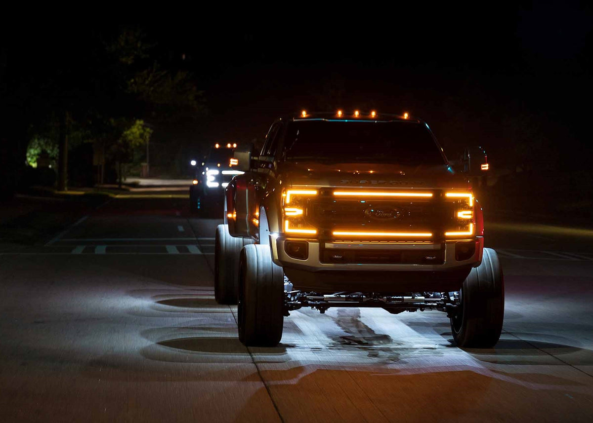 Morimoto - XBG LED Grille: Ford Super Duty (20-22) (Chrome Finish / Amber DRL) - XBG13