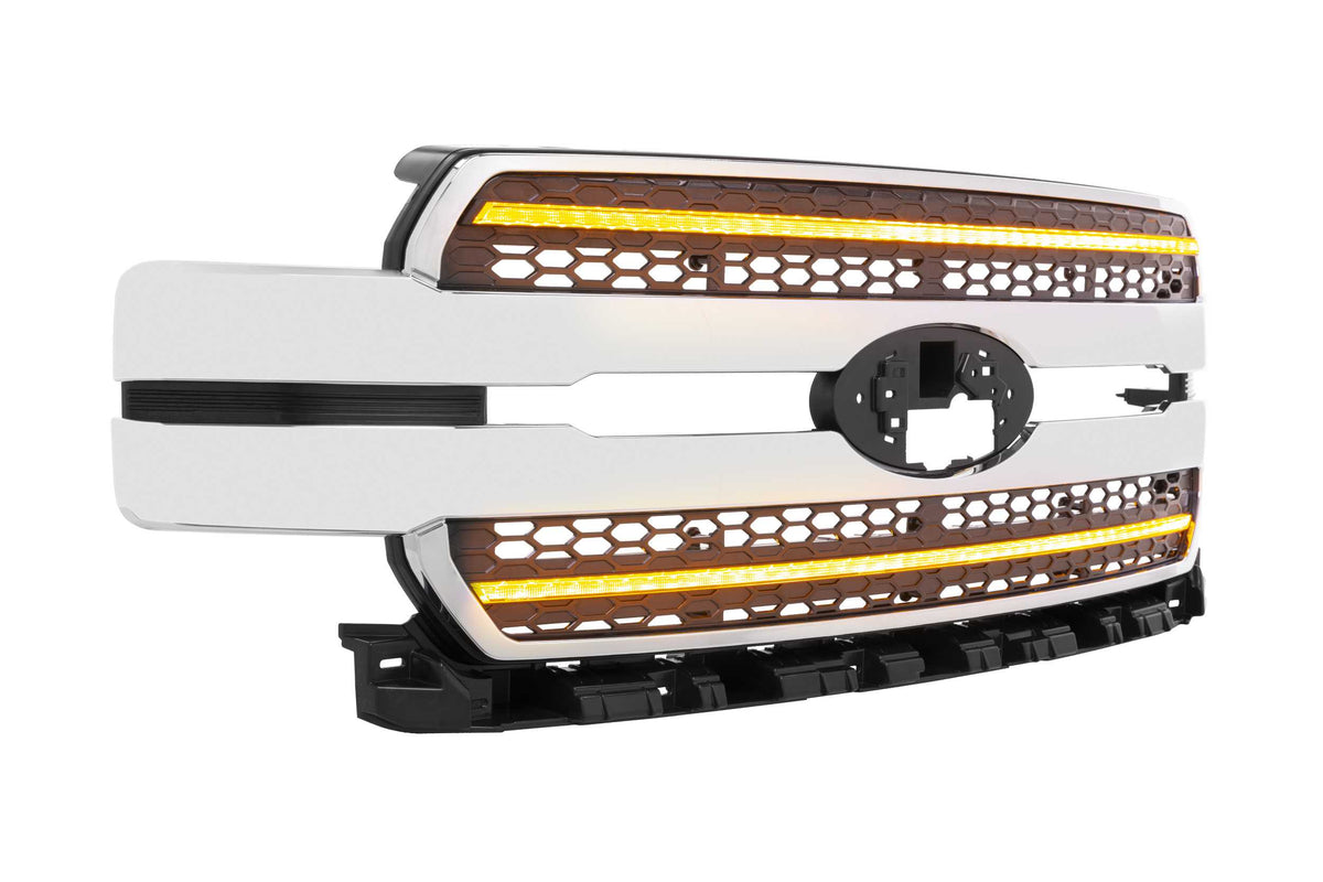 Morimoto - XBG LED Grille: Ford F150 (18-20) (Chrome Finish / Amber DRL) - XBG18
