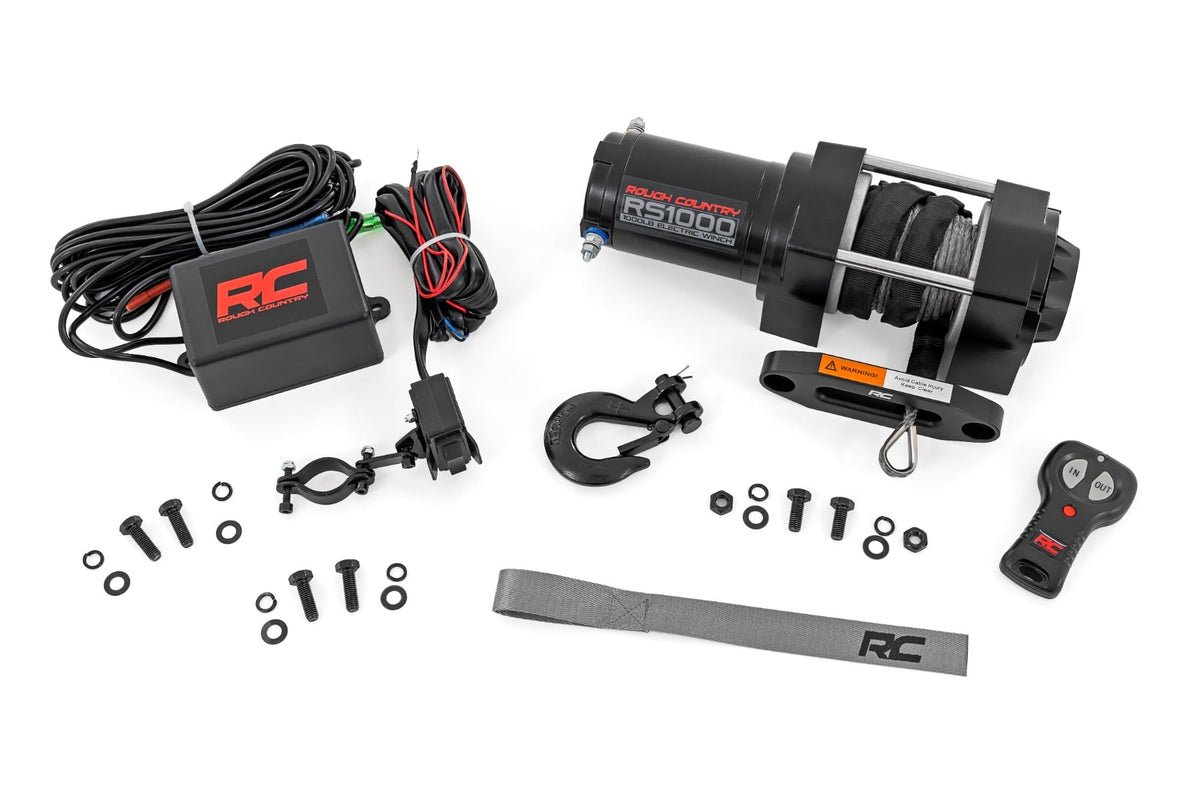 Rough Country - 1000-LB Winch - UTV - Synthetic Rope
