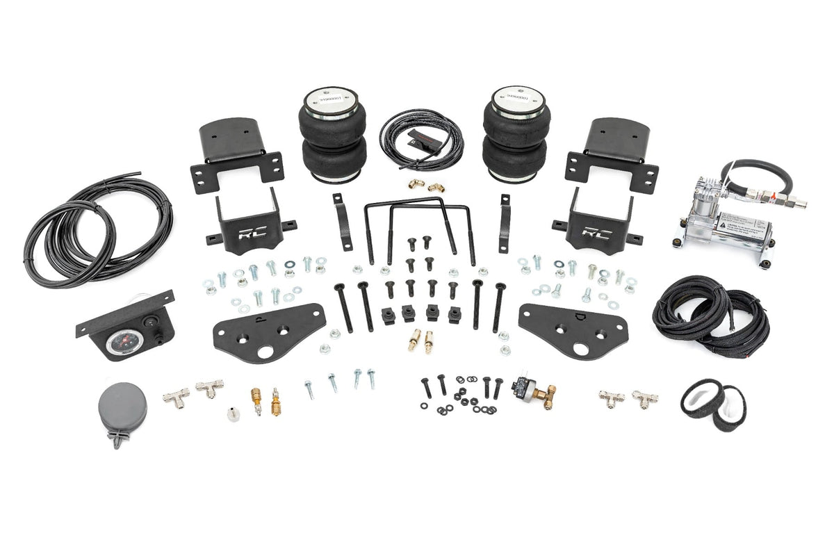 Rough Country - Air Spring Kit w/compressor - Ford F-250/F-350 Super Duty 4WD (2017-2025) - 10038AC