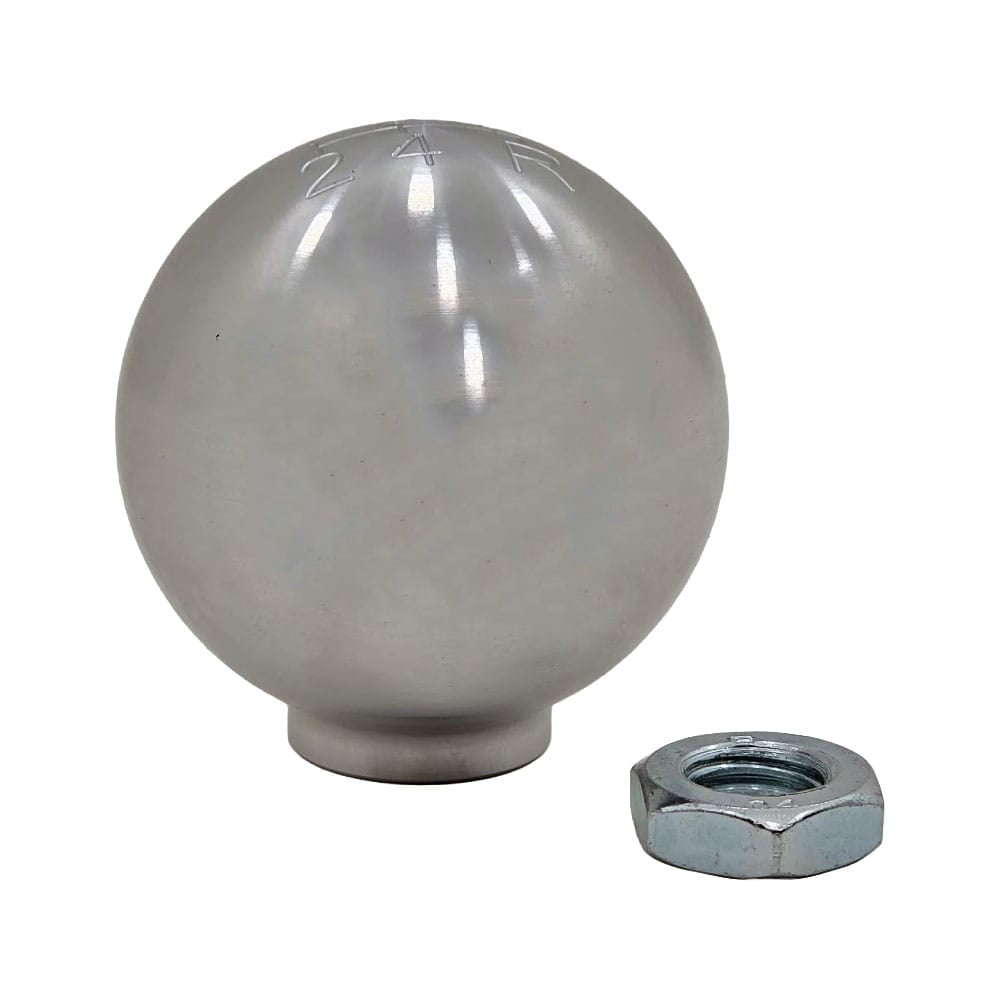 UPR - Round Billet Shift Knob 2" 5 Speed Engraved (fits 79-04 Mustang) - 1008-2-03