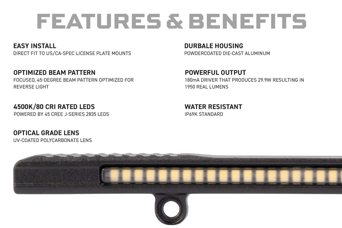 Morimoto - Reverse Light: Morimoto Backup Light Boost Bar - LED700