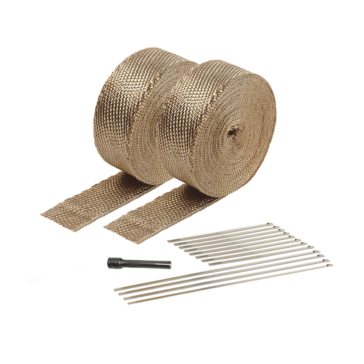 DEI Exhaust Wrap Kit - Titanium - 10095 by DEI - front view