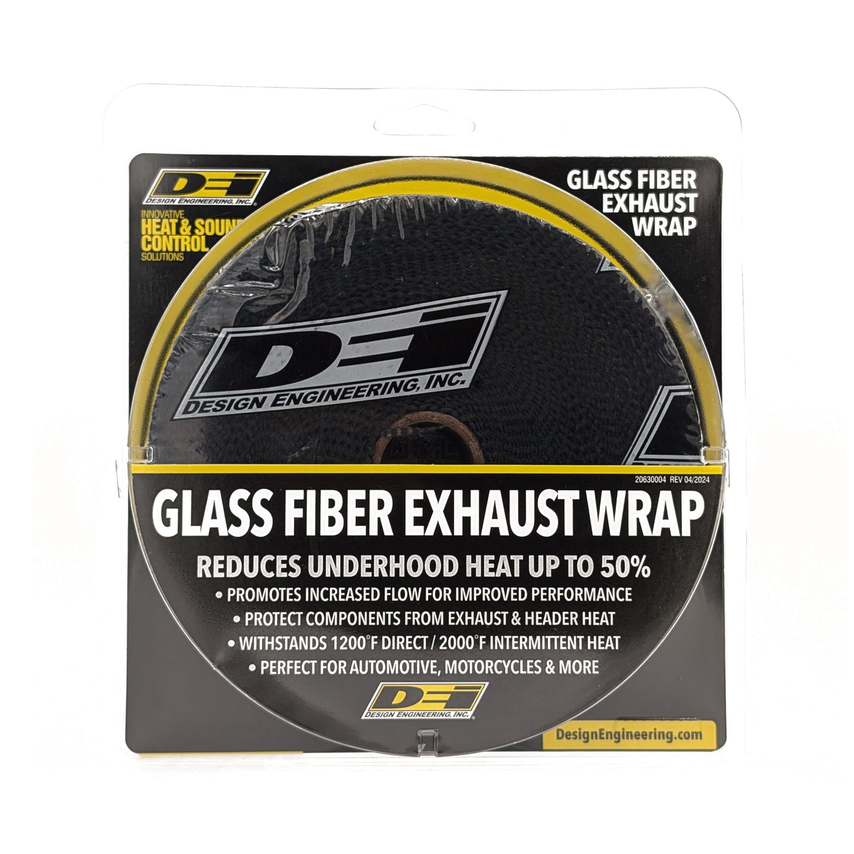 DEI Exhaust Wrap 2in x 50ft - Black - 10108 by DEI - front view