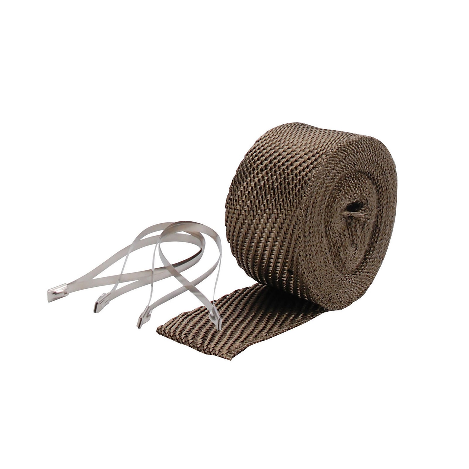 DEI Exhaust Wrap Kit - Pipe Wrap and Locking Tie - Titanium - 10123 by DEI - front view